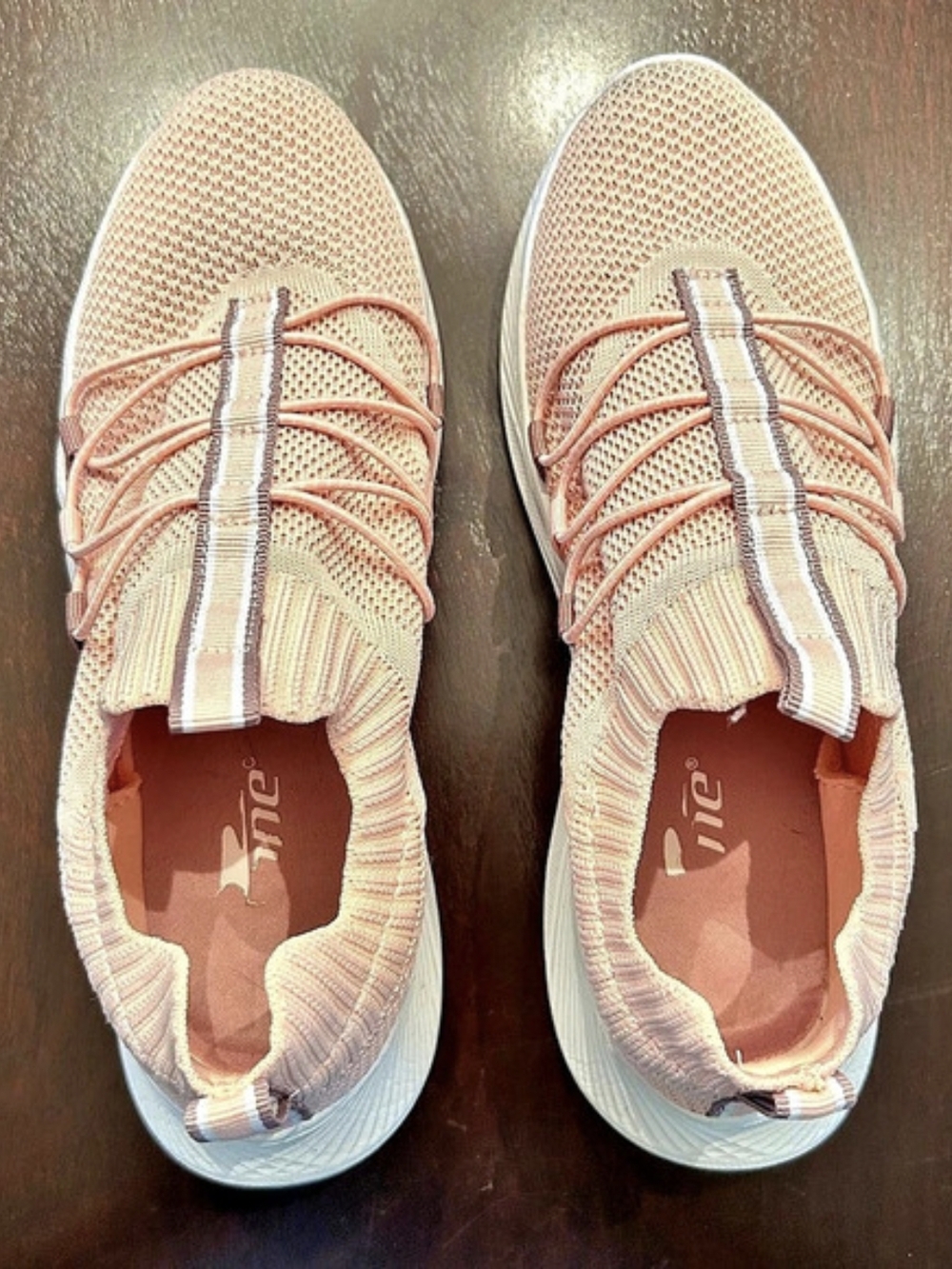 Crane Pink Knit Slip-On Memory Foam Sneakers - Women's Size 7